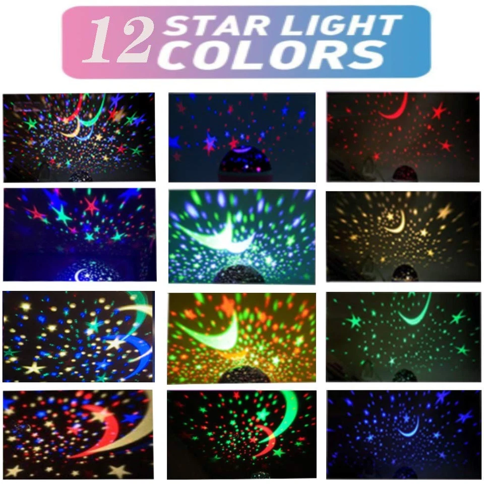 Borelor Star Night Light for Kids, 12 Color 1 Count (Pack of 1), Blue  - Image 2 of 4