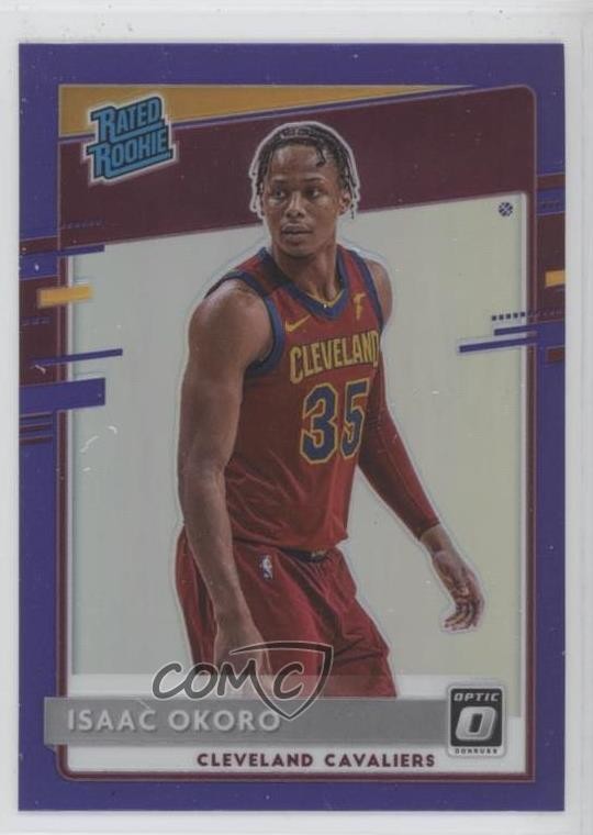 2020-21 Panini Donruss Optic Rated Purple Prizm Isaac Okoro #155 Rookie RC