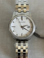 New Women’s Swiss Made Concord Watch Style 0320481 With Diamond Bezel