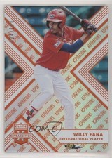 2018 Panini Elite Extra Edition Aspirations Orange 4/100 Willy Fana #185 0c2
