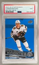 88914948 Connor Bedard 2023 Upper Deck NHL Star Rookies Box Set #1 Blue PSA 9