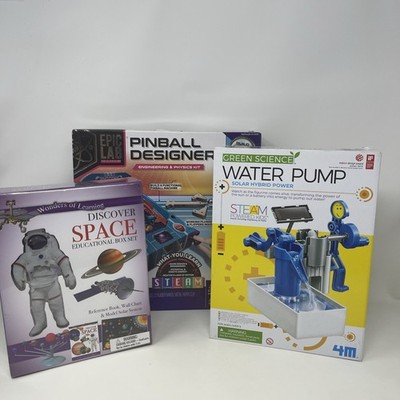 Lot 3 New Steam Toys Science Physics Space Pinball Designer Kit