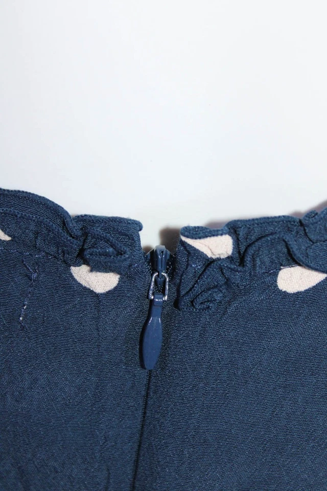 Mono Faithfull The Brand para mujer estampado de lunares pierna recta azul talla 4 Foto 4 de 4