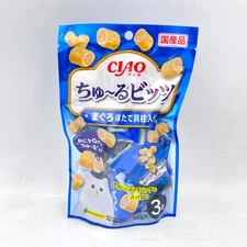 Inaba Ciao Mini Soft Rolls Pet Snack Tuna & Scallop 12gx3bags鬆軟卷心塊寵物零食金槍魚扇貝味