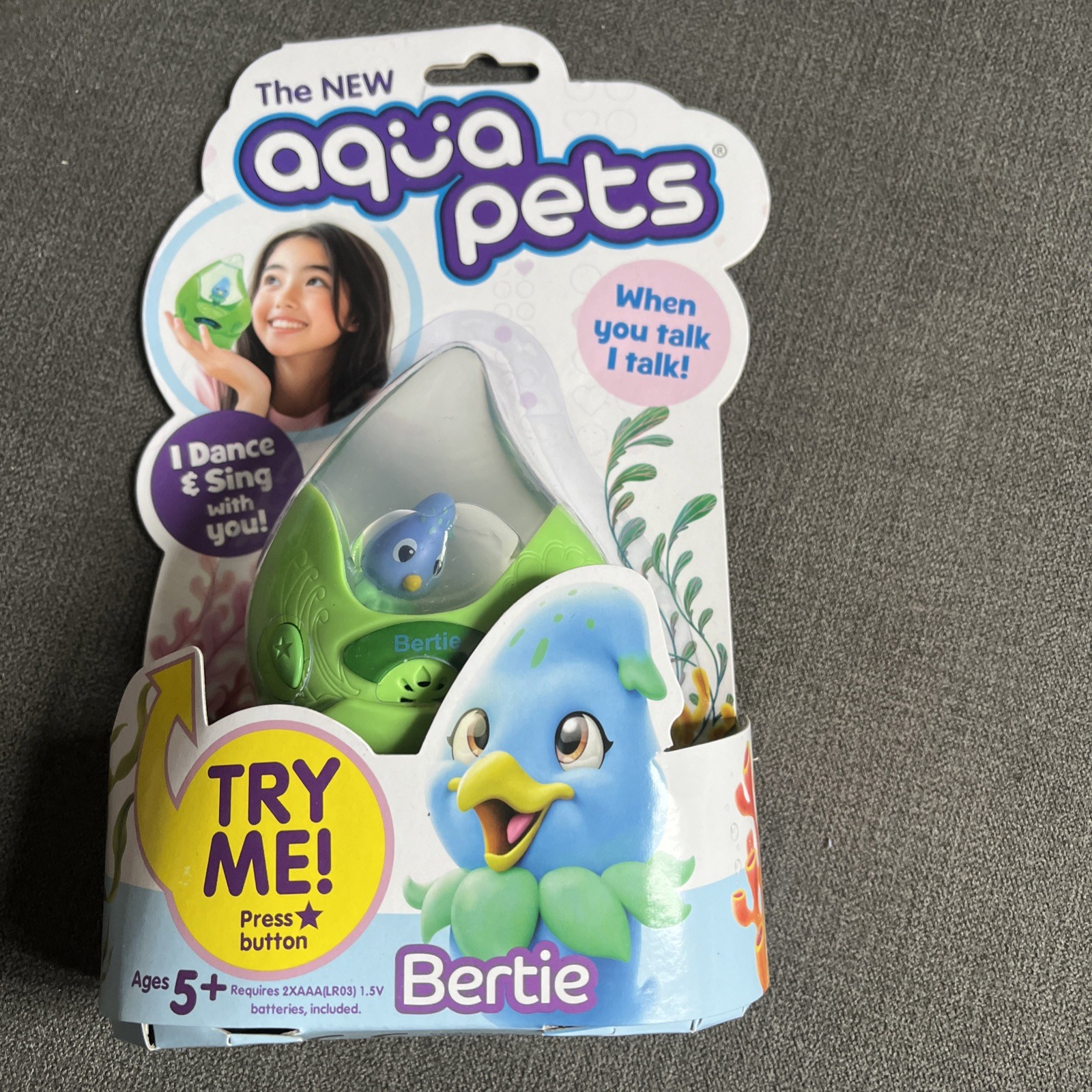 AQUA PETS Bertie Interactive Dancing Pets With Musical Sounds & Moves Ages 5+
