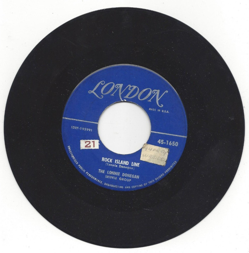 THE LONNIE DONEGAN SKIFFLE GROUP, "ROCK ISLAND LINE"