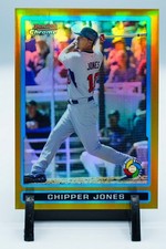 2009 BOWMAN CHROME GOLD 47/50 REFRACTOR CHIPPER JONES WORLD CLASSIC BDPW31 TOPPS