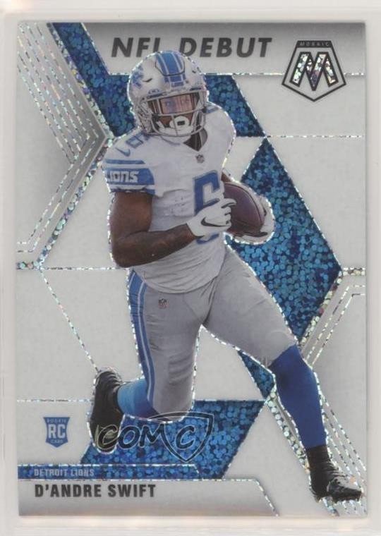 2020 Panini Mosaic NFL Debut White Sparkle Prizm D'Andre Swift #274 ow1
