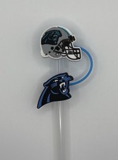 SOUTH CAROLINA PANTHERS Straw Covers Toppers Tumbler Stanley Cup Accessories