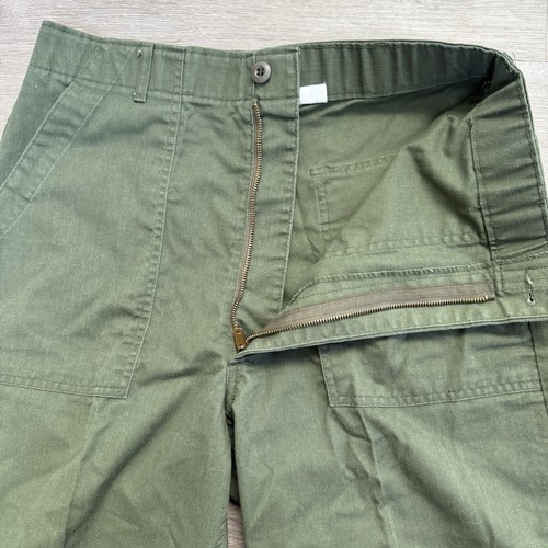 Vintage Military Fatigue Pants Men’s ACTUAL SZ 32x30 Green 80s OG 507 107 - Picture 5 of 15