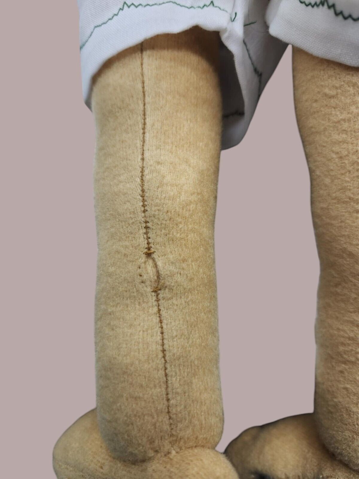 Two Vintage 12" Handmade Dolls Amish Hillbilly Plush Soft Boy Girl Stuffed  READ