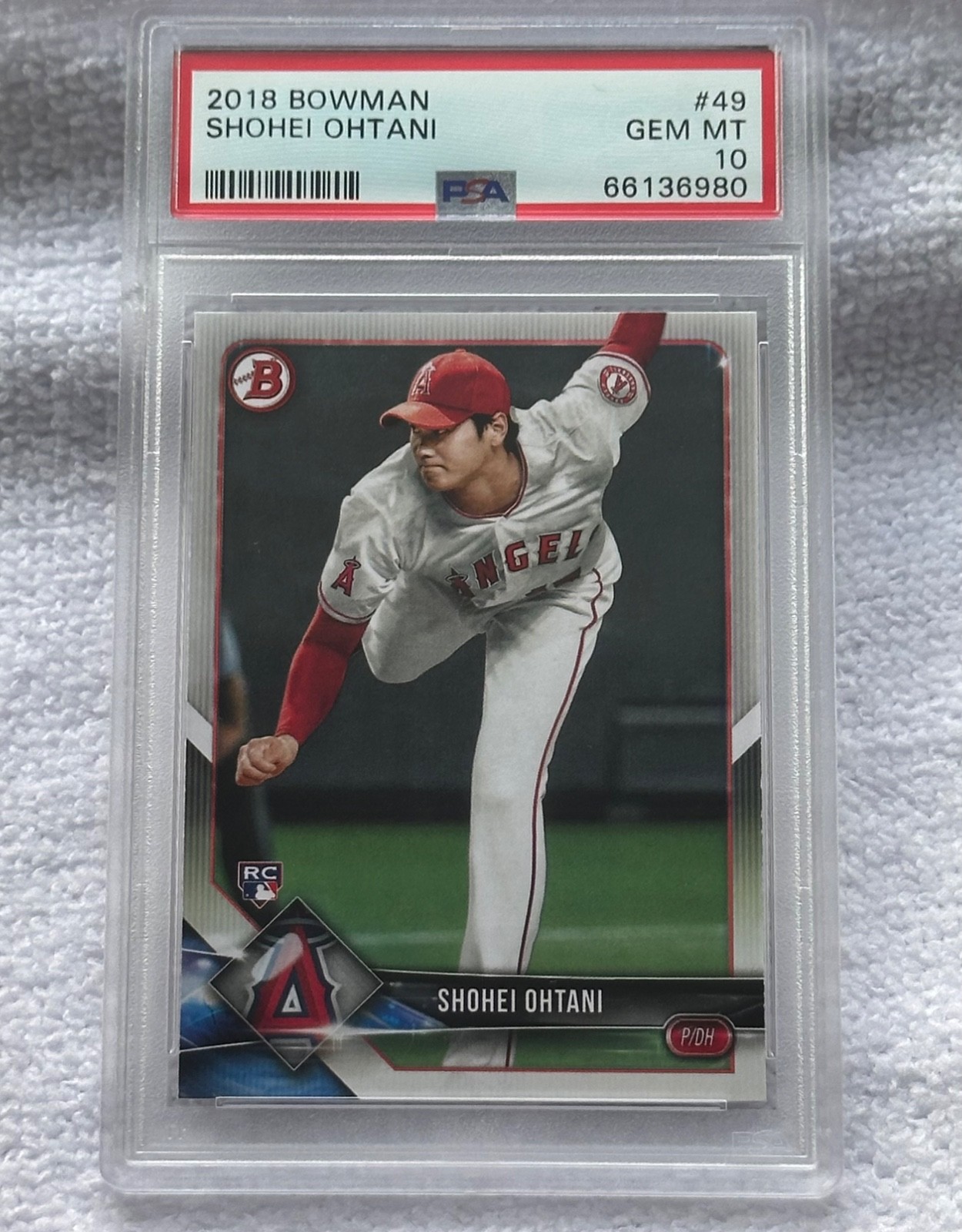 2018 BOWMAN SHOHEI OHTANI ROOKIE #49 PSA 10