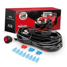 Led Light Bar Wiring Harness Kit 16AWG 12V On Off 16AWG Wiring Harness-4 Leads