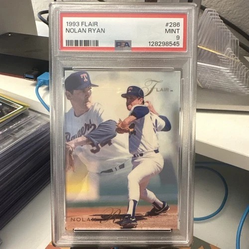1993 Flair Nolan Ryan #286 Texas Rangers HOF PSA 9 Mint