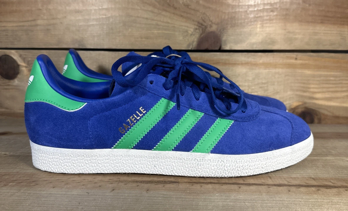 Adidas Gazelle JH5389 Shoes Samba Blue Green Suede Sneakers Mens