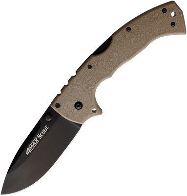 Cold Steel 4-Max Scout Lockback DT CS-62RQ-DTBK-BRK 4.0'' AUS-10A Griv-Ex Folding