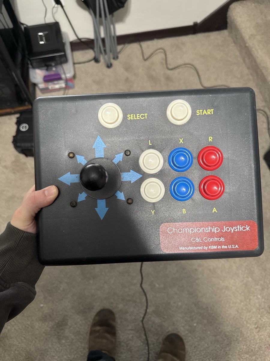 Championship Arcade Fight Stick SNES Super Nintendo Joystick C&L