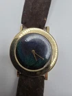 Vintage 1970s Lord King Peacock Feather Dial Watch - For Parts/Repair - Rare