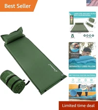 Lightweight Self-Inflating Sleeping Pad - Perfect 1.5" Foam Mattress for Camping
