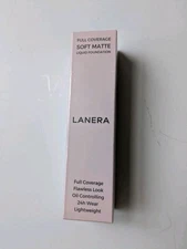 NIB Lanera Full Coverage Matte Foundation L1 Ivory Sealed Exp 01/28