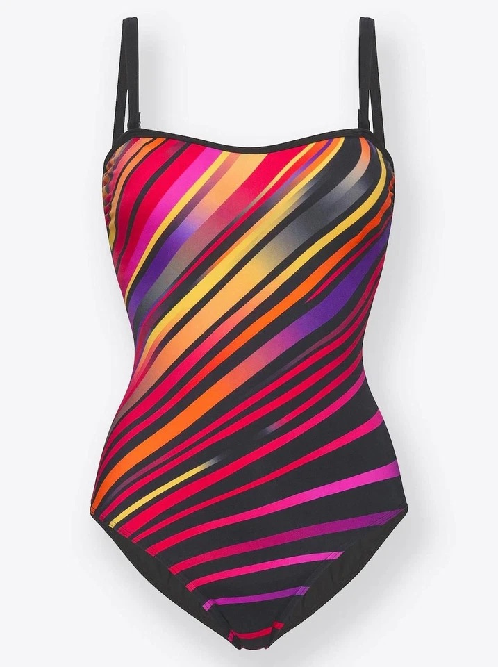 feel good Damen Badeanzug Bademode Einteiler bunt Gr. 38 (Cup-D) NEU - Bild 1 von 1
