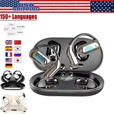 3In-1 Translation Earbuds Smart Voice 150 Languages Real Time Translator US LOT
