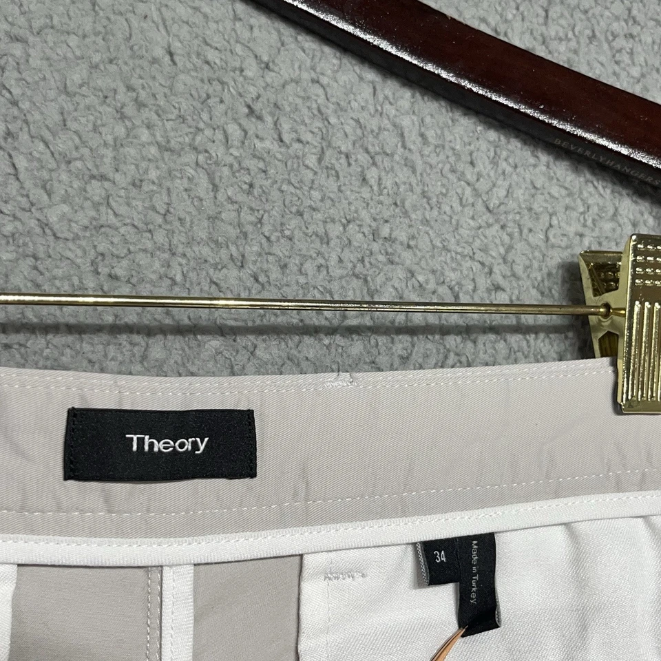 Pantalones Cortos Theory Talla 34 Para Hombre 8.5" Entrepierna Estilo Bermudas Foto 3 de 4