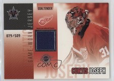 2002-03 Pacific Vanguard Game-Worn Jerseys 79/509 Curtis Joseph #19 08jr