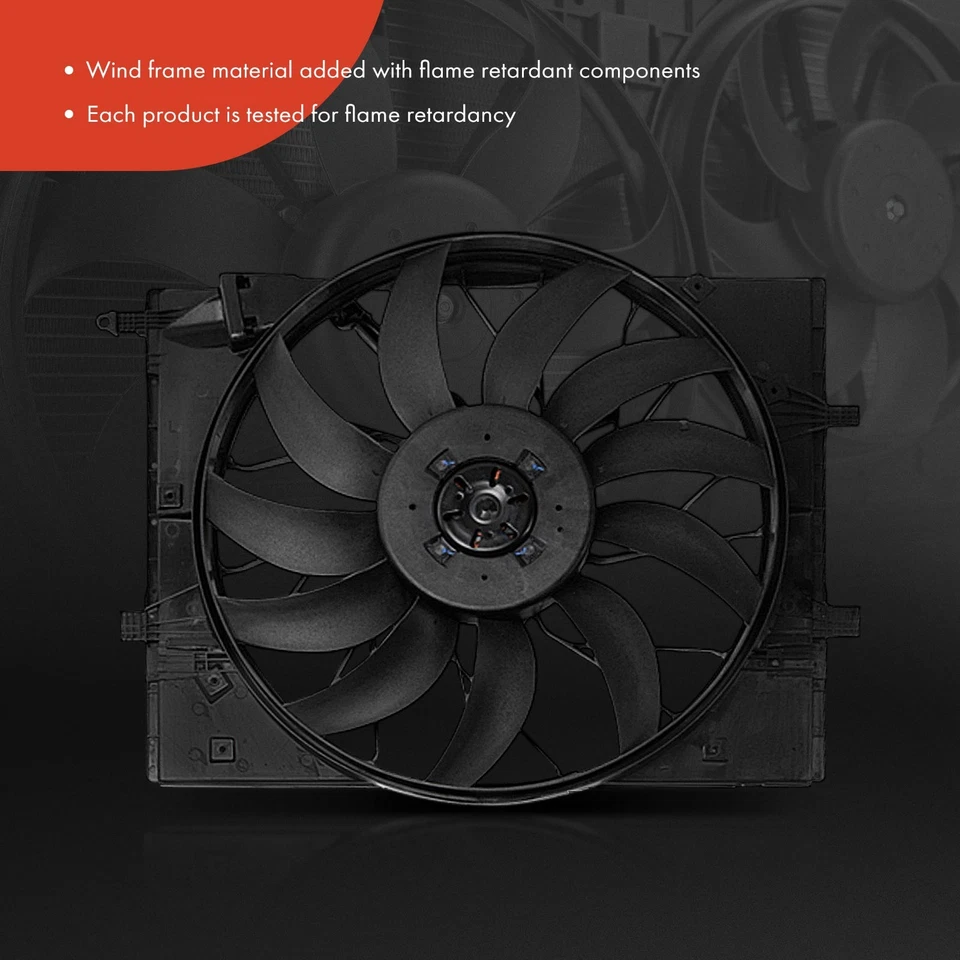 New Radiator Cooling Fan Assy w/Brushless Motor for Mercedes-Benz AMG GT S63 AMG - Image 3 of 4