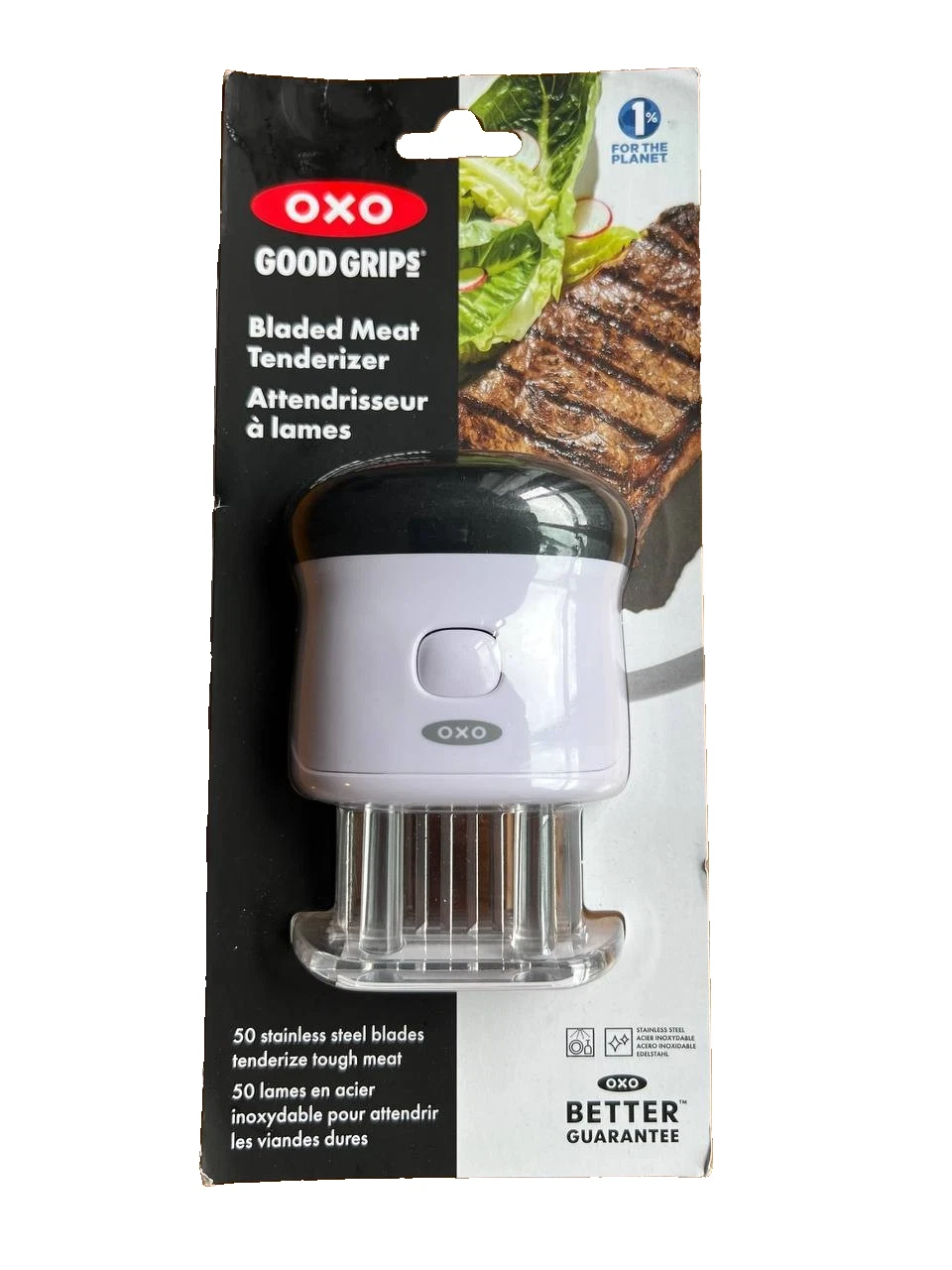 OXO Good Grips Bladed Meat Tenderizer Non-Slip BRAND NEW & FACTORY SEALED!!!
Opens in a new window o