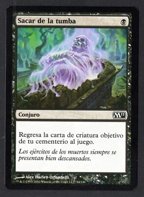 SACAR DE LA TUMBA DISENTOMB MAGIC 2011 MISTAKE ERROR MAGIC THE GATHERING M11 MTG - Imagen 1 de 3