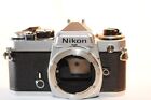 Nikon Fe chrome 35mm Film camera body Parts Repair Not Working No Return