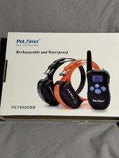 New Set of 2 Dog Training Shock Collars with LCD Remote Rechargeable Waterproof
