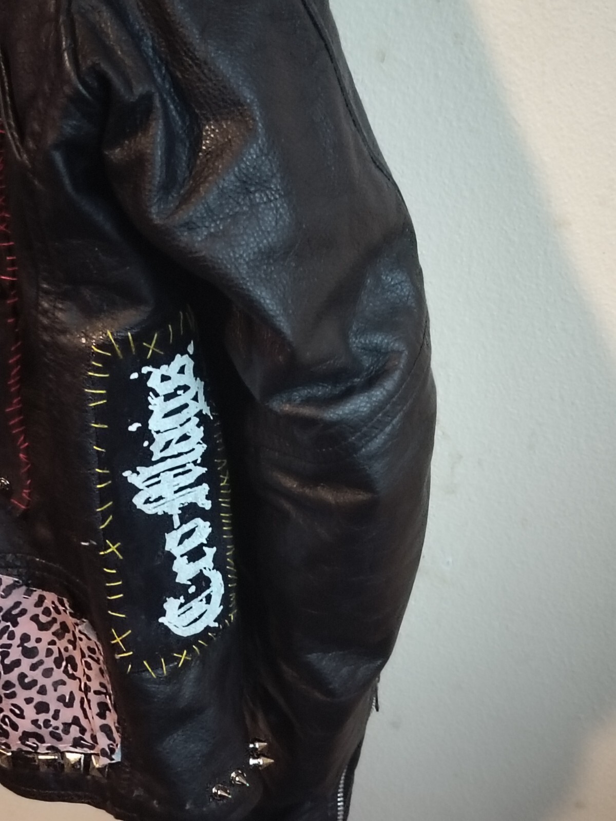 handmade leather battle jacket - image 3