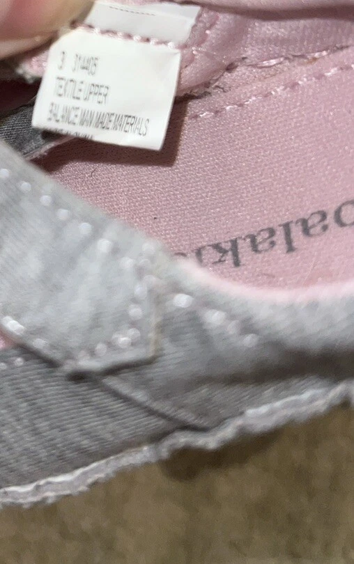 Talla 3 Koala Niños Niña Flor Borde Gris Zapatos Bebé Niñas Foto 4 de 4