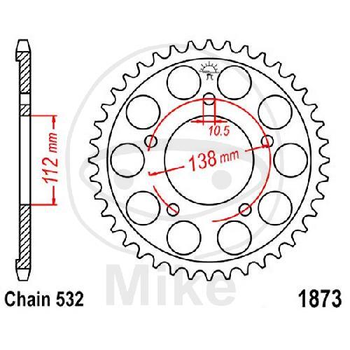 AHL Pignon à Chaîne 48 Dents Pour SMC 690 2008-2011 / SMC 690 R 2012-2013 / MXC 200 1998-2004