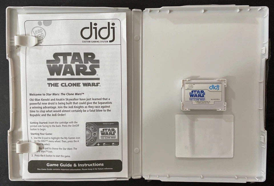LeapFrog Didj Game Star Wars The Clone Wars (1st-3rd grade, ages 6-9, Math) Used - Image 2 of 3