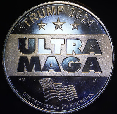 2024 Pres. TRUMP Return of the Great Maga King 1oz 999 FINE Silver