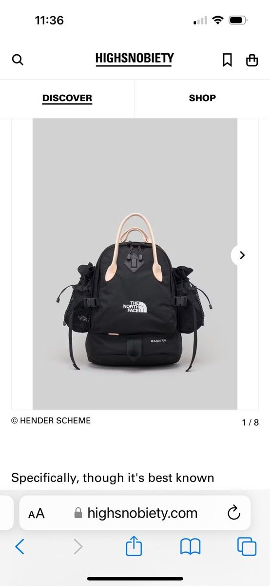 THE NORTH FACE × Hender Scheme Wasatch Back pack Black THE NORTH FACE × Hender Scheme Wasatch Back pack Black