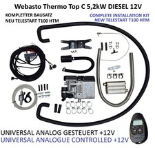 Webasto Thermo Top C 5,2kW Diesel Universal Einbausatz +12V TELESTART T100 HTM
