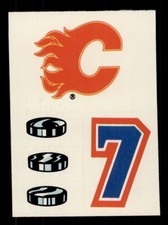 1985-86 TOPPS HOCKEY HELMET STICKERS #18 CALGARY FLAMES