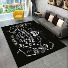 Gothic Ouija Board Print Rectangular Floor Mat Non Slip