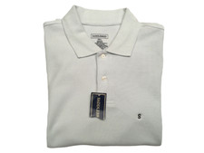 Saddlebred Men's Pale Blue All Cotton Short Sleeve Polo Shirt Size Small