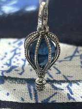 Pandora Blue Hot Air Balloon Travel  S925 ALE  Silver Charm