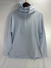 All in Motion Womens Sweatshirt Size Small Blue Funnel Neck Tunic Pockets NWT