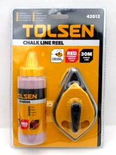 Chalk Line Reel with Chalk Tolsen 42012