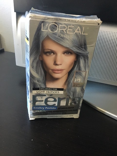 loreal hair color smokey blue