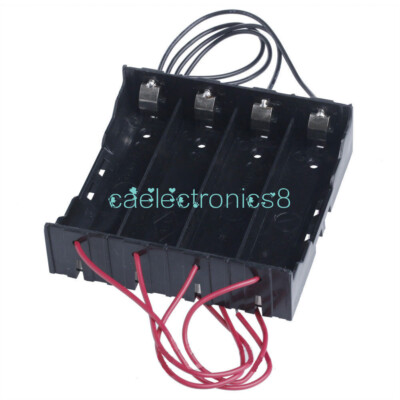 Plastic Battery Holder Storage Box Case For 4x 18650 Rechargeable Battery