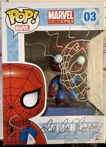 SPIDERMAN #03 SAM DE LA ROSA AUTO/AUTOGRAPHED SKETCH FUNKO POP MARVEL UNIVERSE