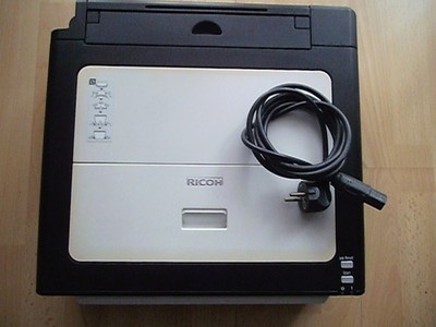 Laserdrucker schwarz weiß Ricoh Sp 112 gebraucht toner 20 Seiten gedruckt